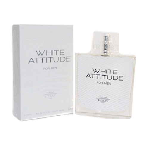 White Attitude Cologne by Parfums Deray 3.4oz Eau De Toilette spray for men White Attitude Cologne by Parfums Deray 3.4oz Eau De Toilette spray for men